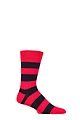 Mens 1 Pair SOCKSHOP Colour Burst Bamboo Socks with Smooth Toe Seams - Red Right Hand