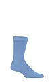 Mens 1 Pair Lazy Panda Colour Burst Leisure Weight Bamboo Socks - Light Blue