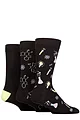 Mens 3 Pair SOCKSHOP Lazy Panda Novelty Bamboo Socks - Science