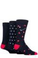 Mens 3 Pair SOCKSHOP Lazy Panda Novelty Bamboo Socks - Golf