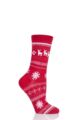 SOCKSHOP 1 Pair Christmas Sleigh Ride Socks - Red