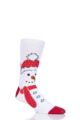 Mens and Ladies SOCKSHOP 1 Pair Lazy Panda Bamboo Fun & Novelty Socks - Snowman