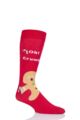 Mens and Ladies SOCKSHOP 1 Pair Lazy Panda Bamboo Fun & Novelty Socks - Gingerbread