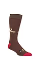 Mens and Women's SOCKSHOP 1 Pair Lazy Panda Bamboo Fun & Novelty Socks - Retro Rudolph