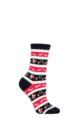 Mens and Ladies SOCKSHOP 1 Pair Lazy Panda Bamboo Fun & Novelty Socks - Navy Ho Ho Ho