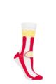 Mens and Women's SOCKSHOP 1 Pair Lazy Panda Bamboo Fun & Novelty Socks - Popcorn