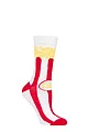 Mens and Women's SOCKSHOP 1 Pair Lazy Panda Bamboo Fun & Novelty Socks - Popcorn