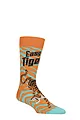 Mens and Women's SOCKSHOP 1 Pair Lazy Panda Bamboo Fun & Novelty Socks - Easy Tiger