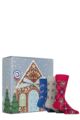 Mens and Women's SOCKSHOP 25 Pair Bamboo Christmas Advent Calendar - Mens Assorted