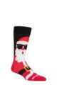 Mens and Ladies SOCKSHOP 1 Pair Lazy Panda Bamboo Fun & Novelty Socks - Ho Ho Yo Santa