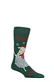 Mens and Women's SOCKSHOP 1 Pair Lazy Panda Bamboo Fun & Novelty Socks - Fleece Navidad