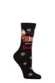Mens and Women's SOCKSHOP 1 Pair Lazy Panda Bamboo Fun & Novelty Socks - Dachshund Through the Snow