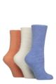 Women's 3 Pair SOCKSHOP Super Cosy Socks - Crisp Winter