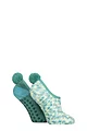 Women's 2 Pair SOCKSHOP Pom Pom Mary Jane Socks - Storm