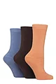 Women's 3 Pair SOCKSHOP Cushioned Bamboo Boot Socks - Crisp Winter