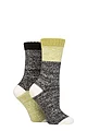 Women's 2 Pair SOCKSHOP Velvet Soft Boot Socks - Spanish Moss