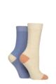 Women's 2 Pair SOCKSHOP Wool Mix Boot Socks - Crisp Winter