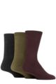 Mens 3 Pair SOCKSHOP Full Cushion Bamboo Boot Socks - Forest Green