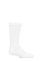 Boys and Girls 1 Pair SOCKSHOP Plain and Striped Bamboo Socks with Comfort Cuff and Smooth Toe Seams - White