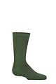 Boys and Girls 1 Pair SOCKSHOP Plain and Striped Bamboo Socks with Comfort Cuff and Smooth Toe Seams - Khaki