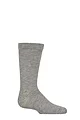 Boys and Girls 1 Pair SOCKSHOP Plain and Striped Bamboo Socks with Comfort Cuff and Smooth Toe Seams - Light Grey