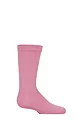Boys and Girls 1 Pair SOCKSHOP Plain and Striped Bamboo Socks with Comfort Cuff and Smooth Toe Seams - Pink