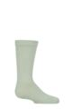 Boys and Girls 1 Pair SOCKSHOP Plain and Striped Bamboo Socks with Comfort Cuff and Smooth Toe Seams - Sage