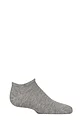 Boys and Girls 1 Pair SOCKSHOP Plain Bamboo Trainer Socks with Smooth Toe Seams - Light Grey