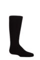 Boys and Girls 1 Pair SOCKSHOP Plain Wellington Boot Full Cushion Bamboo Socks with Comfort Cuff and Smooth Toe Seams - Black