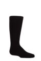 Boys and Girls 1 Pair SOCKSHOP Plain Wellyboot Full Cushion Bamboo Socks with Comfort Cuff and Smooth Toe Seams - Black