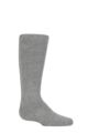 Boys and Girls 1 Pair SOCKSHOP Plain Wellyboot Full Cushion Bamboo Socks with Comfort Cuff and Smooth Toe Seams - Light Grey