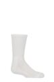 Boys and Girls 1 Pair SOCKSHOP Bamboo Sports Socks Cushioned with Comfort Cuff and Smooth Toe Seams - White