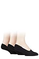 Mens 3 Pair SOCKSHOP Fine Bamboo Liners - Black
