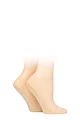 Women's 2 Pair SOCKSHOP Lace Shoe Liners - Nude