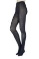 Women's 1 Pair SOCKSHOP Plain Bamboo Tights with Smooth Toe Seams - Navy