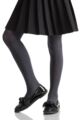 Girls 1 Pair SOCKSHOP Plain Bamboo Tights with Smooth Toe Seams - Grey