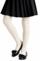 Girls 1 Pair SOCKSHOP Plain Bamboo Tights with Smooth Toe Seams - Cream
