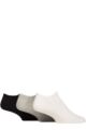 Mens and Ladies 3 Pair Reebok Foundation Cotton Trainer Socks - White / Grey / Black