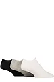 Mens and Women's 3 Pair Reebok Foundation Cotton Trainer Socks - White / Grey / Black