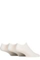 Mens and Women's 3 Pair Reebok Foundation Cotton Trainer Socks - White