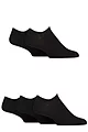Mens and Women's 5 Pair Reebok Foundation Cotton Trainer Socks - Black