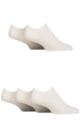 Mens and Ladies 5 Pair Reebok Foundation Cotton Trainer Socks - White