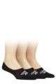 Mens and Ladies 3 Pair Reebok Essentials Cotton Ped Socks - Black