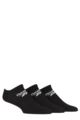 Mens and Ladies 3 Pair Reebok Core Cotton Trainer Socks - Black