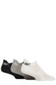 Mens and Ladies 3 Pair Reebok Essentials Cotton Trainer Socks - White / Grey / Black