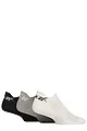 Mens and Women's 3 Pair Reebok Essentials Cotton Trainer Socks - White / Grey / Black