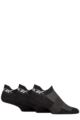 Mens and Women's 3 Pair Reebok Essentials Cotton Trainer Socks - Black
