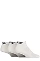 Mens and Women's 3 Pair Reebok Essentials Cotton Ankle Socks with Arch Support and Mesh Top - White