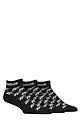 Mens and Women's 3 Pair Reebok Essentials Cotton Ankle Socks - Black