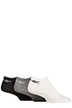 Mens and Women's 3 Pair Reebok Essentials Recycled Trainer Socks - White / Grey / Black